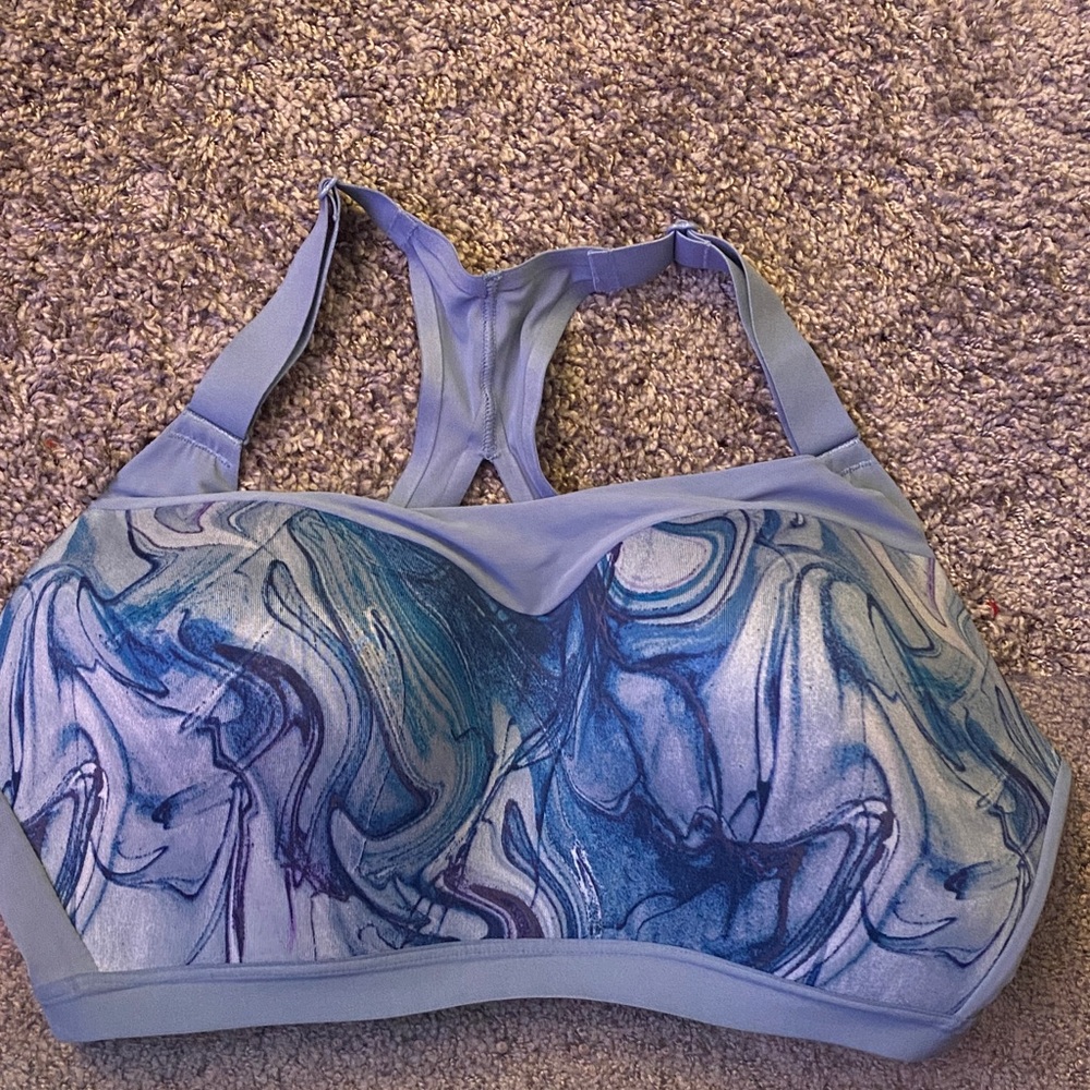 Victoria's Secret Blue Swirl On Point Sports Bra